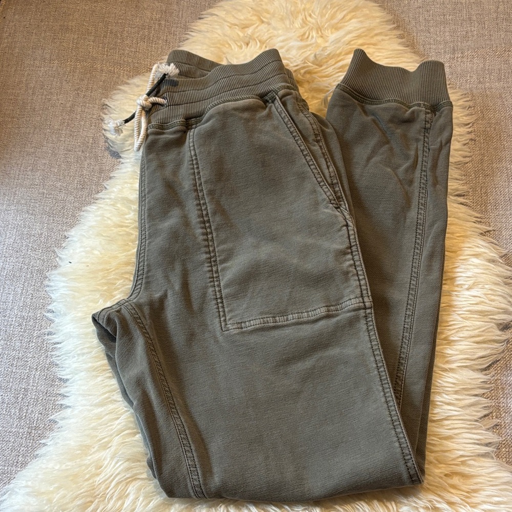 FAHERTY Olive Green Track Joggers